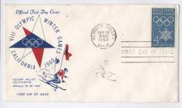 OLIMPIC WINTER GAMES VIII CALIFORNIA SQUAW VALLEY 1960 - Storia Postale