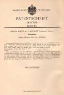 Original Patentschrift - J. Halstead In Burnley , Lancaster , 1899 , Korsett , Corsage !!! - Voor 1900