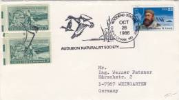 Ente (duck) - Special Mark On Cover From Woodend Station To Weingarten (Germany) - Patos