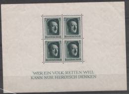 DEUTSCHES REICH MNH** MICHEL BL 7 - Bloques