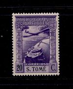 ! ! St. Thomas - 1938 Air Mail Short "S. TOME" 20 C - Af. CA 02 - MLH (ts149) - St. Thomas & Prince