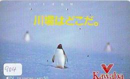 Télécarte Japon  * OISEAU MANCHOT (904) PENGUIN BIRD Japan * Phonecard * PINGUIN - Pinguini