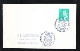 EXPOSITION FILATELICA, CACHET ON POSTCARD, 1984, ESPANA - Nationalistische Zensur