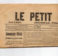 Vendredi 12 Novembre 1915 - Le Petit Marseillais