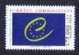 1999 TURKEY 50TH ANNIVERSARY OF EUROPEAN COUNCIL MNH ** - Institutions Européennes