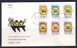 1985 TURKEY PTT ACTIVITIES POSTAL CODE FDC - Code Postal