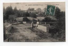 CPA  89 : ST SAUVEUR   Vue Du Petit Moulin   1906   A   VOIR !!!! - Saint Sauveur En Puisaye