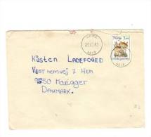 69644)lettera Norveggese Con Un Valore + Annullo - Gebruikt