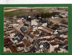 86  MONTS-sur-GUESNES- Vue Generale Aerienne  CPSM   Année 1973 Place FREZEAU  La Mairie Chateau (A) X - Monts Sur Guesnes