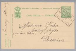 Heimat Luxemburg Bahn-O Schimbach-Kautenbach 1914-03-16 Auf Ganzsache - Postwaardestukken