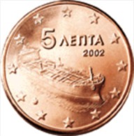 ** 5 CENT GRECE 2002 SANS LETTRE  NEUVE ** - Grèce