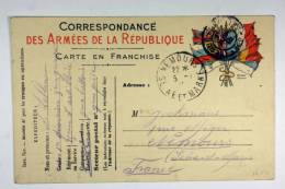 France Carte Correspondance Des Armee De La Republique 1918 - Brieven En Documenten