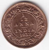 @Y@    BRITISH INDIA  GEORGE V 1932 1/12 ANNA    UNC   ( C446 ) - Inde