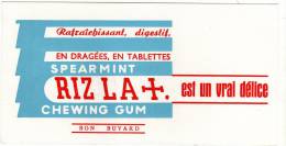 Buvard  Alimentaire, Chewing Gum  RIZ  LA +. Est Un Vrai Délice - Collections, Lots & Séries