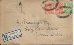 INGLATERRA CC 1928 LONDON MALVERN CERTIFICADA - Brieven En Documenten