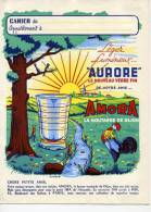 Protège-cahiers  Moutarde AMORA Verre Fin "AURORE"   Verso Table D´addition Et De  Multiplication Et La Série "GIVROR" - Collections, Lots & Séries