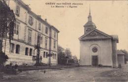 73 GRESY-sur-ISERE  -La Mairie-L´Eglise - Gresy Sur Isere