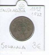 SAUDI ARABIA 1392/1972    50   HALALA COIN - Saudi Arabia