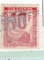 FRANCE COLIS POSTAUX N° 10 10F ROSE TIMBRES DITS POUR PETITS COLIS OBL - Used