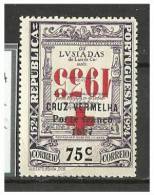 PORTUGAL -  1933 -  75c  Luis De Camoes - MLH - Red Cross - Inverted  Surcharge - No Faults - Ungebraucht