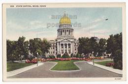 USA, BOISE IDAHO ID - STATE CAPITOL BUILDING - C1940s Vintage Unused Postcard [c3339] - Boise