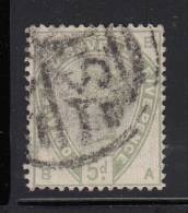 Great Britain Used Scott #104 5p Victoria, Green Position BA - Usati