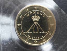 2009 - 50 Centimes Euro Monaco - Scellée Du Coffret BU - Mónaco