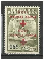 PORTUGAL -  1928 -15c   Luis De Camoes - MLH - Red Cross - Double & Inverted Surcharge - No Faults - Ungebraucht