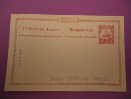 Postkarte P10 Mit Antwortkarte Ungebraucht / Card Postale / Post Card ( Siehe / See Scan ) - Isole Marianne