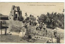 Carte Postale Ancienne Algérie - Ghardaïa. Un Puits à L'Ecole Des Pères Blancs - Ghardaïa