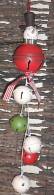 Bonhomme De Neige Avec Grelots A Suspendre (diametre Des Grelots +/- 4 Cm) - Decorative Items