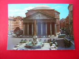 CPM ITALILE ROME  ROMA PANTHEON   VOITURES   VOYAGEE - Panthéon