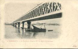 N°28737 -cpa Bordeaux -le Pont De Fer Reliant Les Cies Du Midi Et De L'Orléans- - Opere D'Arte