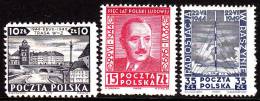 POLAND 1949 Manifesto Fi 495-97 Mint Never Hinged - Unused Stamps