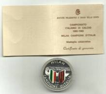 Italia - Medaglia Milan Campione 1992/93 - Autres & Non Classés