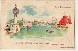 Thème  Fantaisie  Carte Transparente  L.U  Exposition Paris 1900 - Dreh- Und Zugkarten