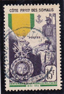 COTE DES SOMALIS - 1952 - YVERT N° 284 OBLITERE - COTE = 12 EUR. - Gebraucht