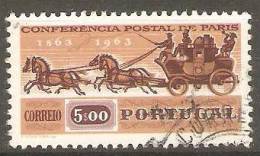 PORTUGAL - 1963,   Conferência Postal Multilateral De París.  5$00  (o)  MUNDIFIL  Nº 911 - Oblitérés