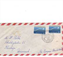 69671)lettera Aerea Olandese Con 2 Valori + Annullo - Airmail