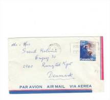 69678)lettera Aerea Canadese Con Un Valore + Annullo - Luftpost
