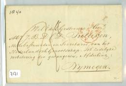 VOORLOPER HANDGESCHREVEN BRIEF Uit 1840 Van AMSTERDAM Naar NIJMEGEN  (7171) - ...-1852 Prephilately