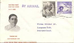 1966 Brief Gelaufen In Die Schweiz - Lettres & Documents