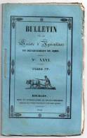 Bulletin De La Société D´Agriculture Du Département Du Cher N° XXVI, 1842, Amélioration De La Race Ovine - Centre - Val De Loire