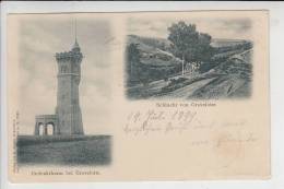 F 57130 GRAVELOTTE, Gedenkturm & Schlucht 1899 Nach Elsenborn,  Briefmarke Fehlt - Ars Sur Moselle