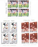 COREE NORD 2787/89 Feuille - 2790 Italia 90 - Football - 1990 – Italia