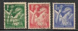 FRANCE - 1939-41  Type Iris -  Yvert # 432/4 - USED - 1939-44 Iris