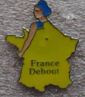 Pin´s Carte De France Pin-up.top Qualité Pointe Sertie - Pin-ups