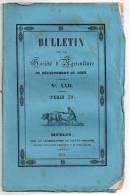 Bulletin De La Société D´Agriculture Du Département Du Cher N° XXII, 1841, Engrais Jauffret, Sériciculture, Voir Détail - Centre - Val De Loire