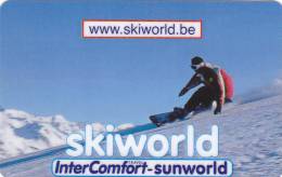 PrepaidcCard Skiworld Sratch & Phone  Intercomphort Used Rare ! - Carte GSM, Ricarica & Prepagata