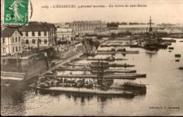 50....MANCHE....CHERBOURG .....ARSENAL MARITIME......STATION DES SOUS MARINS..... . .... EC R ITE.. ‹(•¿• )› - Cherbourg